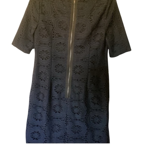 Dark Navy Blue Lace Sheath Dress, size 8, Adrianna Papell - Picture 2 of 4